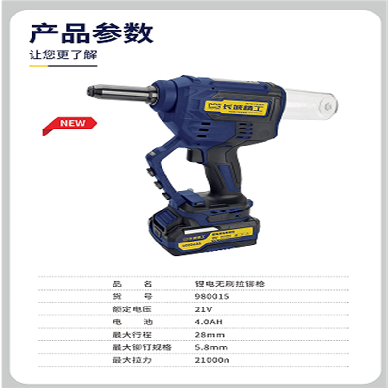 鋰電無(wú)刷拉鉚槍(兩電一充)