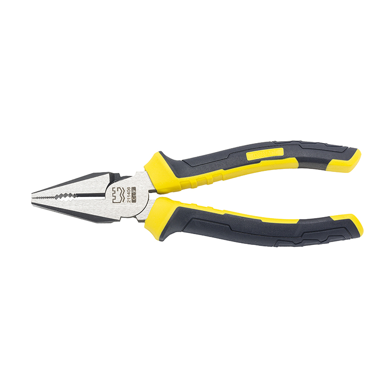 Great Wall Industrial-Grade German-Style Bi-Color Handle Combination Pliers，Labor-Saving
