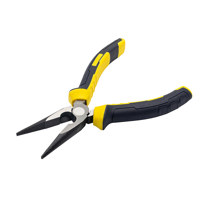 Great Wall Industrial-Grade German-Style Bi-Color Handle Long Nose Pliers，Labor-Saving