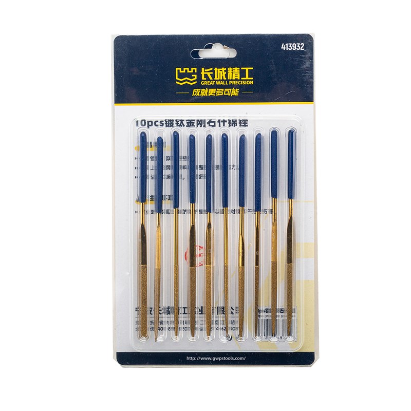 Great Wall 10pcs Titanium-Plated Diamond File Set